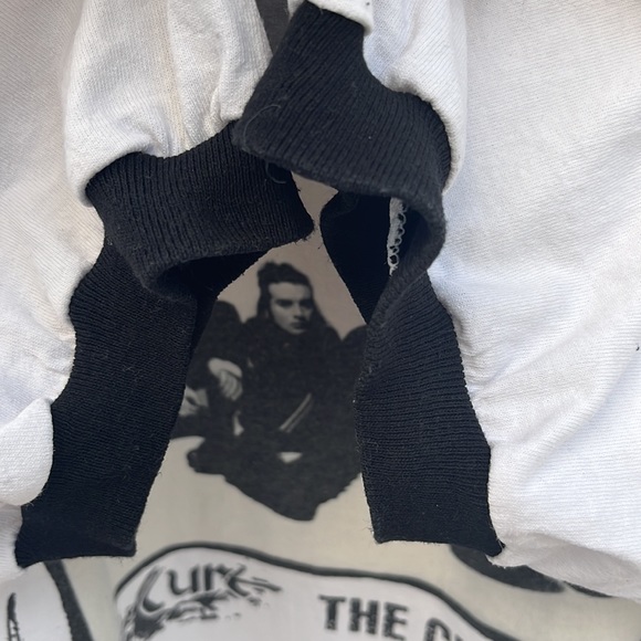 💥RARE Vintage 90’s The CURE White Ringer - Picture 4 of 16